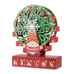 Living And Home Christmas Decoration Tabletop Ferris Wheel Advent Calendar With Base - thumbnail 5