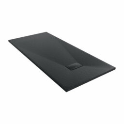 Sundaze 1700 X 800mm Smc Black Rectangle Slate Effect Bathroom Shower Tray - thumbnail 4