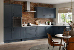 Kitchen Kit Microwave Housing Wall Unit 600mm Shaker - Matt Indigo Blue - thumbnail 2