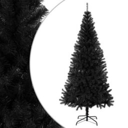 Walplus Artificial Christmas Tree With Stand Black 210 Cm Pvc - thumbnail 1