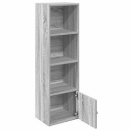 Berkfield Durable Bookcase Grey Sonoma 31X24X102 Cm Engineered Wood - thumbnail 4