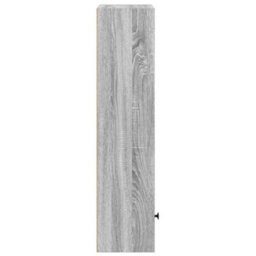 Berkfield Durable Bookcase Grey Sonoma 31X24X102 Cm Engineered Wood - thumbnail 6