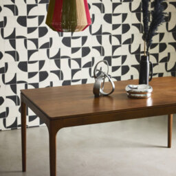 Sweeek - Rectangular Dining Table In Hevea Wood And Ash Veneer Seats 6 Elena Walnut 160X90X76 Cm - thumbnail 4