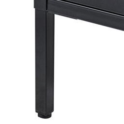 Beliani Acme Black Industrial Metal Sideboard 2-Door Locking Cabinet With Keys, W80 X D40 X H102Cm - thumbnail 8