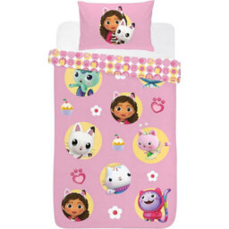 Gabby's Dollhouse Reversible Gabby And Friends Duvet Set Multicoloured (Single)