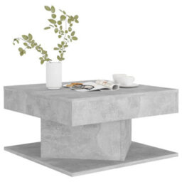 Vidaxl Coffee Table Concrete Grey 57X57X30 Cm Engineered Wood - thumbnail 4