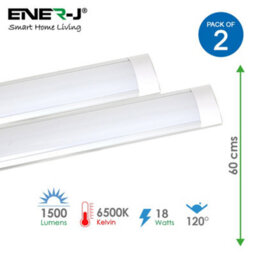 Ener-J 18W Led Prismatic Batten Fitting, 60Cms, 6500K (Pack Of 2 Units) - thumbnail 4