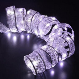 Groundlevel Led Ribbon Shape Fairy Lights - Cool White 2 Lengths - thumbnail 4