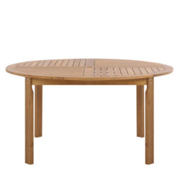 Beliani Garden Dining Table Tolve 150 Cm 150 Cm Acacia Wood Brown - thumbnail 1