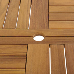 Beliani Garden Dining Table Tolve 150 Cm 150 Cm Acacia Wood Brown - thumbnail 5