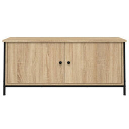 Berkfield Durable Tv Cabinet With Doors Sonoma Oak 102X35X45 Cm Engineered Wood - thumbnail 5