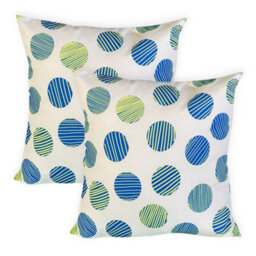Gardenwize Pair Of Outdoor Garden Sofa Chair Furniture Scatter Cushions - Polka Dot - thumbnail 2