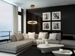 Luminosa Lighting Luminosa Helia Integrated Led Ceiling Pendant Gold - Uk Stock - thumbnail 2