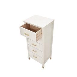 Palazzi 5 Drawer Narrow Chest Of Drawers White - thumbnail 6