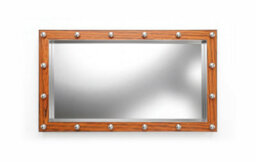 Top Ceramics Designer Wall Mirror (L)120 X (W)70 Cm Polished Aluminium With Rio Rosewood Frame - thumbnail 6