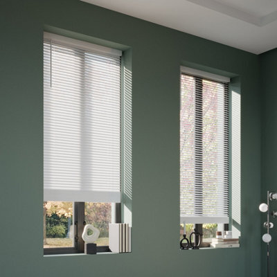 GoodHome Cana White Wood Venetian Blind (W)90Cm (L)180Cm - image 1