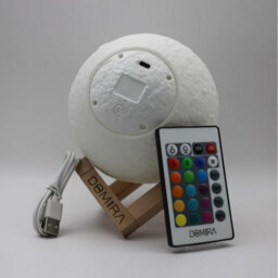 Moon Lamp 18Cm, 16 Colour Rgb Rechargeable Night Light With Remote & Touch Control - thumbnail 8