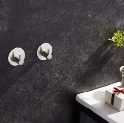 4 Pack Self-Adhesive Towel Hooks, Wall Hooks, Stainless Steel Hooks Without Drilling - thumbnail 3
