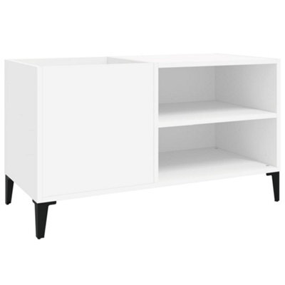 Berkfield Industrial Record Cabinet White 84.5X38X48 Cm Engineered Wood