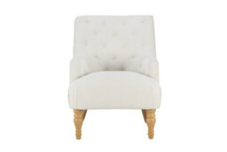 White Boucle Arm Chair Birlea Padstow Easy Chair Fabric Accent - thumbnail 8