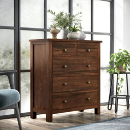 Duchy Acacia 2 Over 3 Chest Of Drawers - Fully Assembled By Roseland Furniture - thumbnail 2