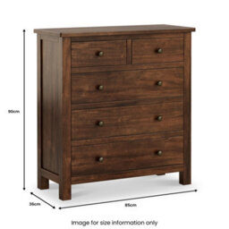 Duchy Acacia 2 Over 3 Chest Of Drawers - Fully Assembled By Roseland Furniture - thumbnail 8