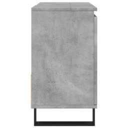 Berkfield Bathroom Sink Cabinet Concrete Grey 65X33X60 Cm Engineered Wood - thumbnail 5