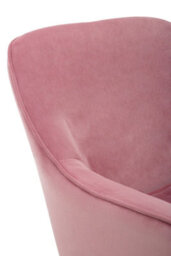 Orsina Pink Velvet Arm Chair, Luxury Velvet Upholstered Accent Chair, Comfortable Armchair For Home, Office - thumbnail 7