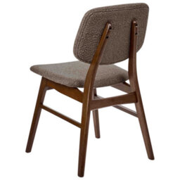 Beliani Set Of 2 Dining Chairs Elaine Boucle Dark Brown/ Taupe - thumbnail 7