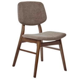 Beliani Set Of 2 Dining Chairs Elaine Boucle Dark Brown/ Taupe - thumbnail 5
