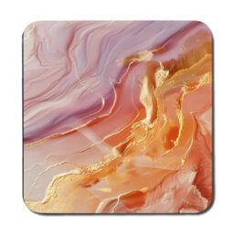 Benjamin Tate Design Marble Gold Vein Placemat And Coaster Set Light Dream Collection Limited Edition Exclusive - thumbnail 3