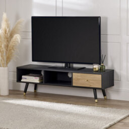 Bo Living Boutique Table Unit, Black And Oak Finish, W154Xd39Xh41.5Cm - thumbnail 3