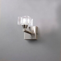 Luminosa Lighting Luminosa Cuadrax Wall Lamp 1 Light G9, Satin Nickel - thumbnail 2