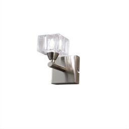 Luminosa Lighting Luminosa Cuadrax Wall Lamp 1 Light G9, Satin Nickel - thumbnail 1
