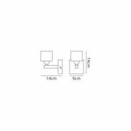 Luminosa Lighting Luminosa Cuadrax Wall Lamp 1 Light G9, Satin Nickel - thumbnail 5