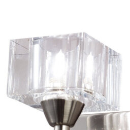 Luminosa Lighting Luminosa Cuadrax Wall Lamp 1 Light G9, Satin Nickel - thumbnail 4
