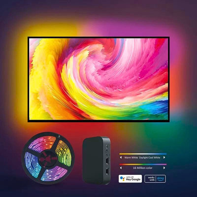 "LED Lighthouse Rgbw Led Tv Backlight Kit - Hdmi Tv Sync.tv Size:70""-85"""