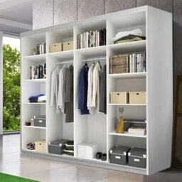 Astra 23 Sliding Door Wardrobe Modern Bedroom Storage With Hanging Rails And Shelves Durable Laminated Board Sonoma - thumbnail 2