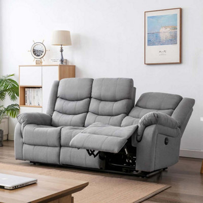 More4Homes Seattle Electric Fabric Recliner 3 Seater Sofa - image 1