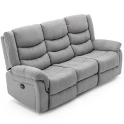 More4Homes Seattle Electric Fabric Recliner 3 Seater Sofa - thumbnail 3