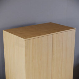 2 Door Wardrobe Shelf Hanging Rail Solid Wood Bedroom Furniture - thumbnail 3
