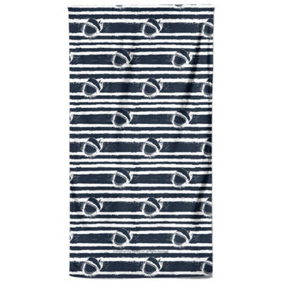 Zavvi Jaws Boats Stripes And Doodles Beach Towel