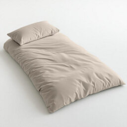 Where Saints Go Ltd Duvet Cover & Pillowcase Set - Natural Stone - Washed Cotton - Single