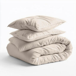 Where Saints Go Ltd Duvet Cover & Pillowcase Set - Natural Stone - Washed Cotton - Single - thumbnail 4