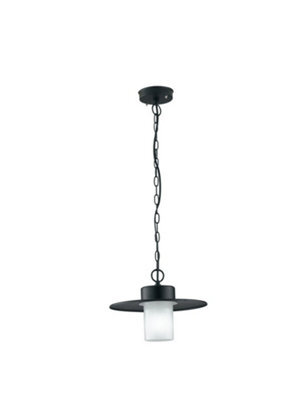 Luminosa Lighting Luminosa York Outdoor Dome Wall Light Black, Ip44 30Cm - image 1