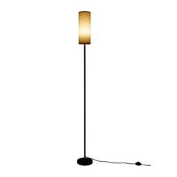 Thehotsale 60W Modern Linen Lampshade E27 Floor Lamp With Foot Switch 173Cm