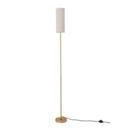 Thehotsale 60W Modern Linen Lampshade E27 Floor Lamp With Foot Switch 173Cm - thumbnail 2