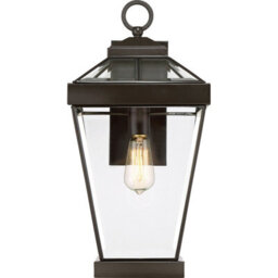 Stylish Outdoor Ip44 Wall Light Lantern In Western Bronze With Led E27 Socket - thumbnail 3