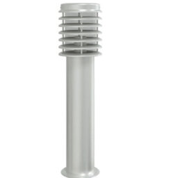 Outdoor Floor Lamp With Outlet Silver 60 Cm Stainless Steel - thumbnail 4