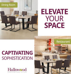 Hallowood Furniture Dudley 1.8M Dining Table Set With 6 Deluxe Leather Effect Chairs - thumbnail 6